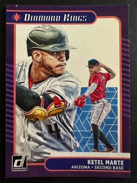 Ketel Marte 2021 Donruss Diamond Kings Baseball Card Arizona