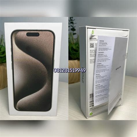 IPhone 15 PRO 256GB Natural Titanium IBox Telepon Seluler Tablet