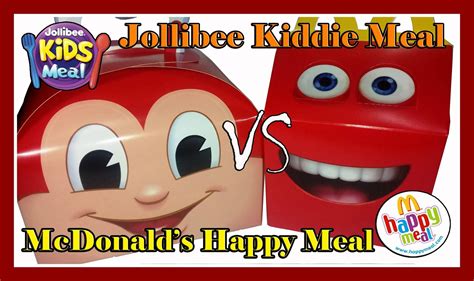 An Advertisement For Mcdonalds Happy Meal With Two Cartoon Faces And