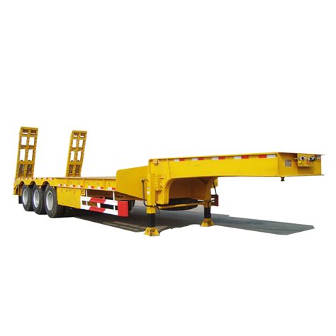 3 Axles 13m Length 60tons Lowbody Semi trailer - Heavy Truck Parts Store