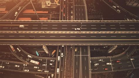 Premium Photo Traffic Cross Road Top Down Aerial Philippines