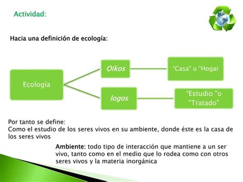 Definición De Ecología Ppt