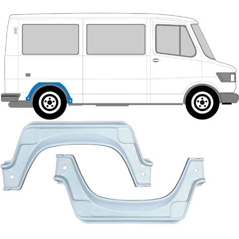 Mercedes T1 1977 1996 Innen Radlauf Reparaturblech Satz