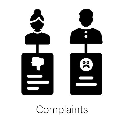 Premium Vector Solid Style Icon Of Customer Complaints