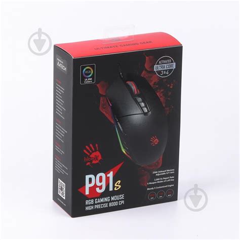ᐉ Мишка A4Tech P91s Bloody black • Краща ціна в Києві, Україні • Купити ...