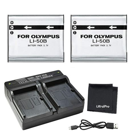 Ultrapro 2 Pack Li 50b High Capacity Replacement Batteries Wrapid Dual Charger For Select