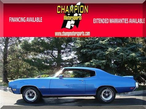 1972 Buick GS Recreation 72311 Miles Stratomist Blue Coupe A Classic