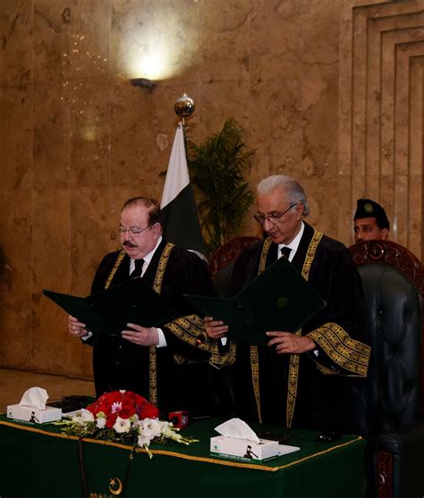 Justice Sardar Tariq Masood Takes Oath As Acting Cjp Daily Frontline