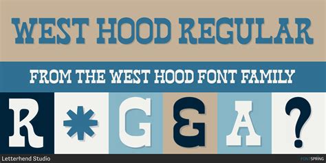 Fonts Similar To West Hood