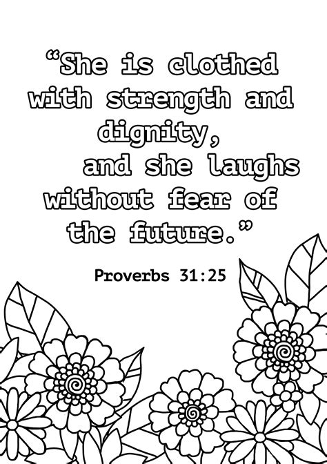 Proverbs 31 Coloring Pages Free Printable Underbart Skapad