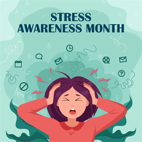 Stress Awareness Month Concept 6682484 Vector Art At Vecteezy