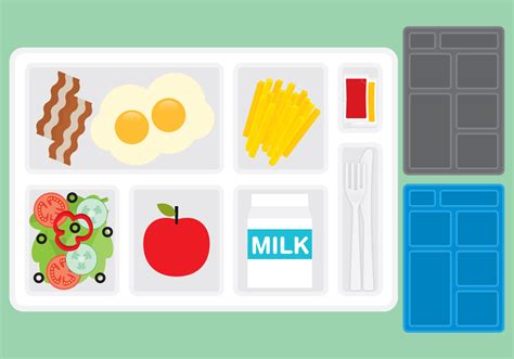 School Lunch Tray vectors - Download Free Vector Art, Stock Graphics ...