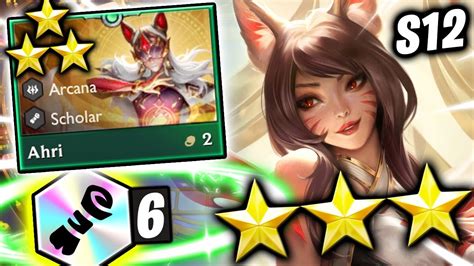 New Ahri 3 ⭐⭐⭐ 6 Scholar Comp Tft Set 12 Guide Teamfight Tactics