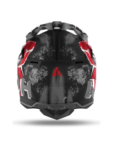 Airoh Wraap Alien Red Matt Full Face Motocross Motorbike Helmet