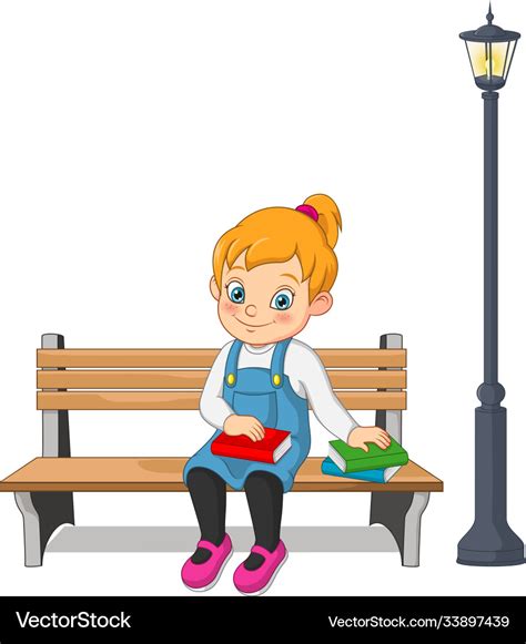 Girl Sitting Down On Bench