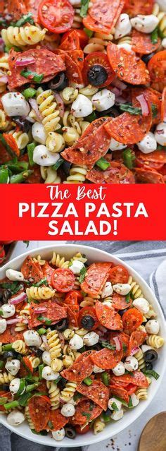 Easy Pizza Pasta Salad Recipe The Schmidty Wife