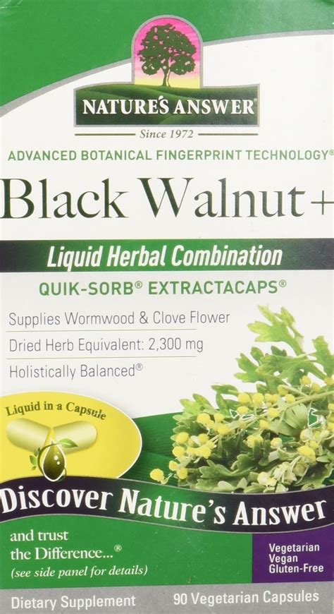 Natures Answer Black Walnut And Wormwood 605 Pounds