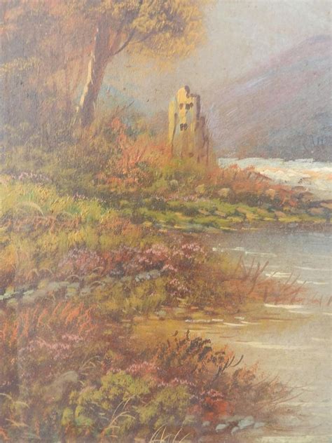 Early 20th Century Landscape Oil Painting By Trent British For Sale At