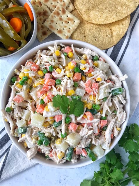 Mexican Chicken Salad Dash Of Color And Spice