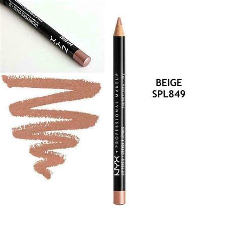 Nyx Makeup Professional Slim Lip Liner Pencil Nude Pink Beige Brown