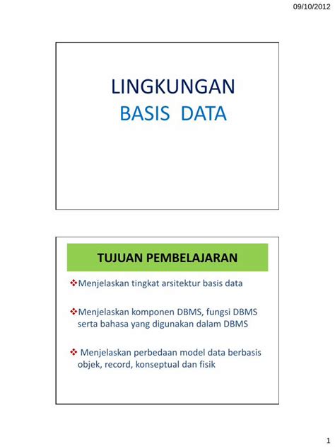 Pdf Lingkungan Basis Data Adrianti Staff Gunadarma Ac Idadrianti