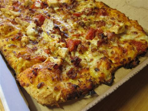 Review Domino S Chicken And Bacon Carbonara Artisan Pizza Brand Eating