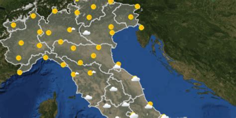 Le Previsioni Meteo Per Domani Marted Ottobre