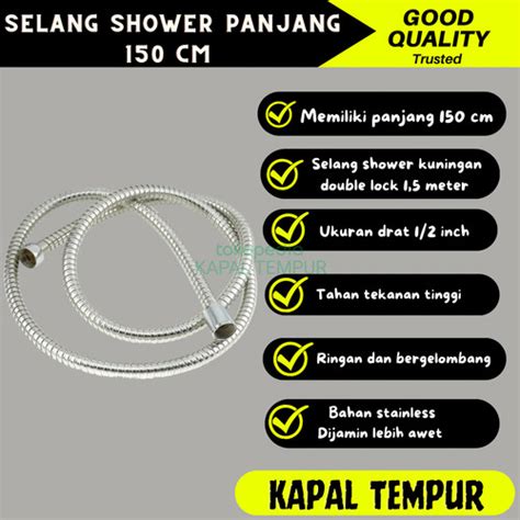 Jual Selang Shower Cm Selang Shower Kuningan Double Lock