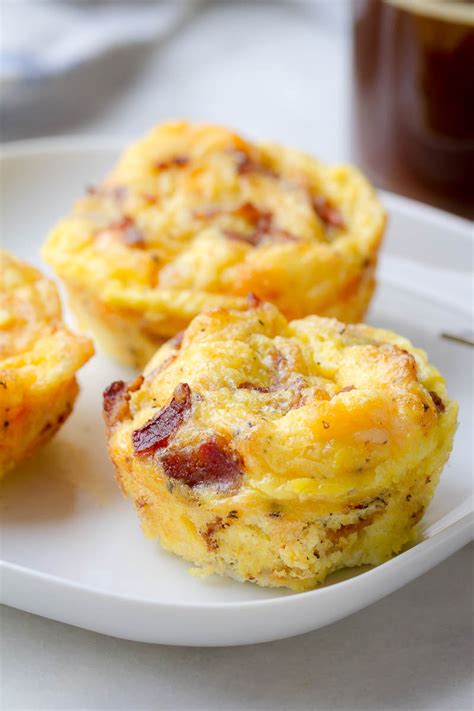 Cheesy Bacon Egg Muffins Eggmuffins Cheesy Bacon Egg Muffins Low In Carbs And Hi Breakfast