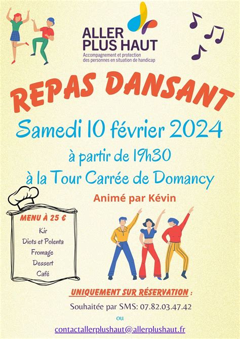 Repas dansant du 10 février 2024 Aller Plus Haut