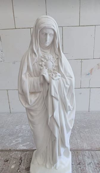 Nossa Senhora Das Dores Em Gesso Cru Cm Elo