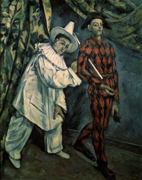 Pierrot und Harlekin Paul Cézanne als Kunstdruck oder handgemaltes