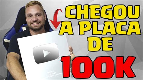 Minha Placa De 100 Mil Inscritos Chegou Youtube