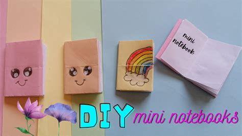 Diy Mini Notebooks With One Sheet Of Paper How To Make Mini Notebooks With One Sheet Of Paper