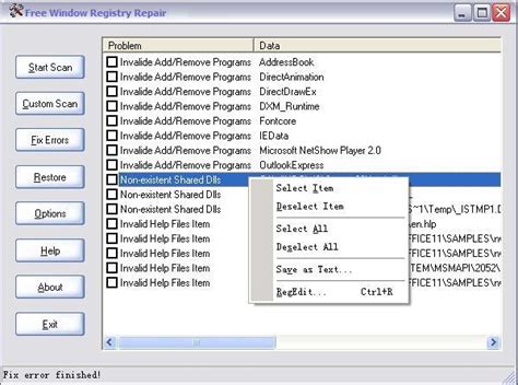 Free Window Registry Repair A Windows Registry Repair Freeware