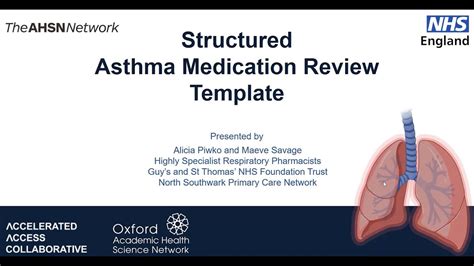 Asthma Structured Medication Review Template Video Youtube