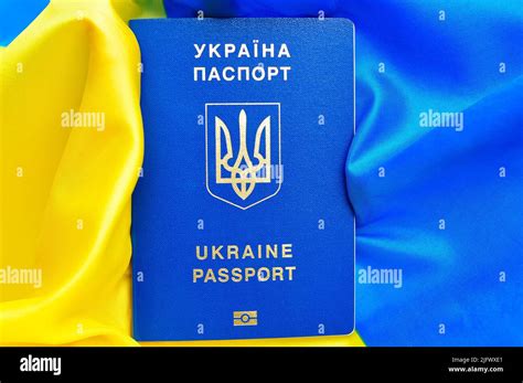 Ukrainian Internukrainian International Biometric Passport And Bag For