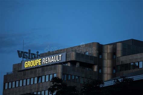 Groupe Renault Logo On Their Main Office For Slovenia In Ljubljana