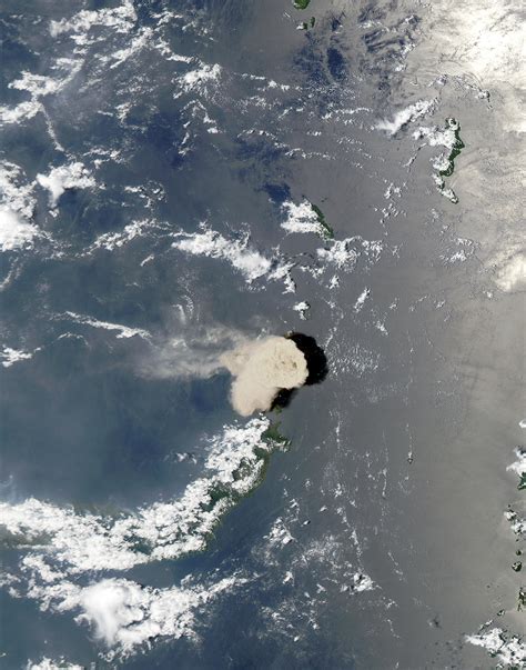 Ash Cloud From Ruang Volcano Indonesia