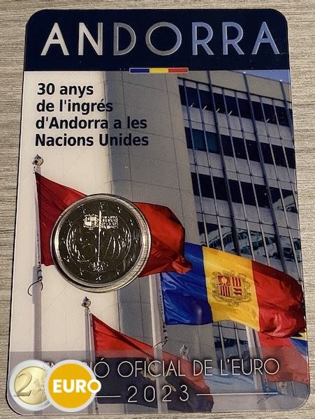 Andorre 2023 2 euros Adhésion ONU BU FDC Euronotes be