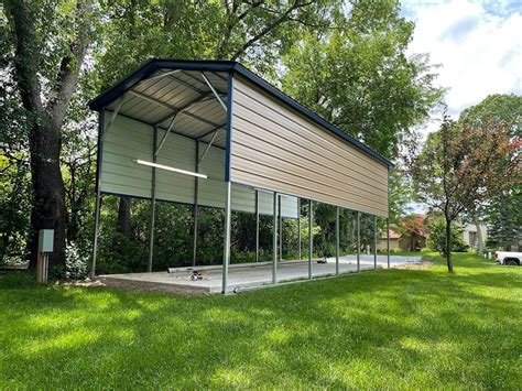 C-01: 12x20x7 Steel Carport - Midwest Steel Carports