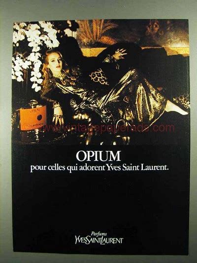 1981 Yves Saint Laurent Opium Perfume Ad