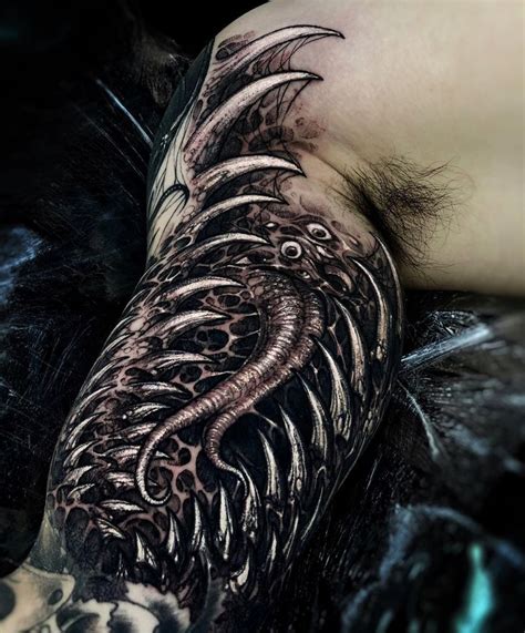 Cthulhu Tattoo Evil Skull Tattoo Evil Tattoos Wicked Tattoos Creepy