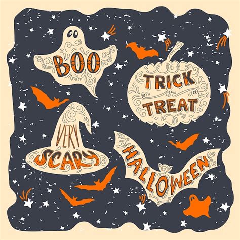 Premium Vector | Halloween symbols