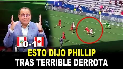 Terrible Phillip Butters Se Pronuncia Ante La Derrota De Per Vs