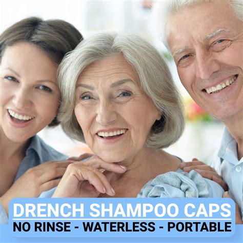 Drench No Water Shampoo Caps [5 Pack] Waterless Shampoo And Conditioner Dry Hair Wash Caps