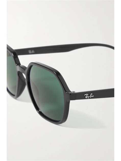 Ray Ban Hexagon Frame Acetate Sunglasses Net A Porter