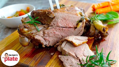 Slow Cooked Leg Of Lamb How To Make Roast Leg Of Lamb Youtube