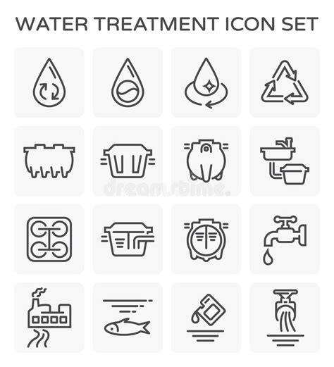 Icono Del Tratamiento De Aguas Ilustraci N Del Vector Ilustraci N De