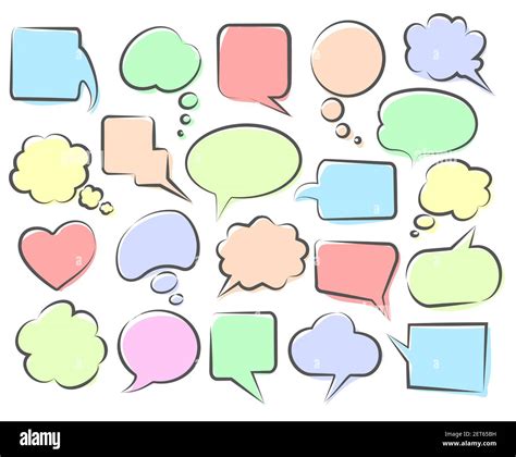 Speech Phrase Clouds Stock Vector Image And Art Alamy